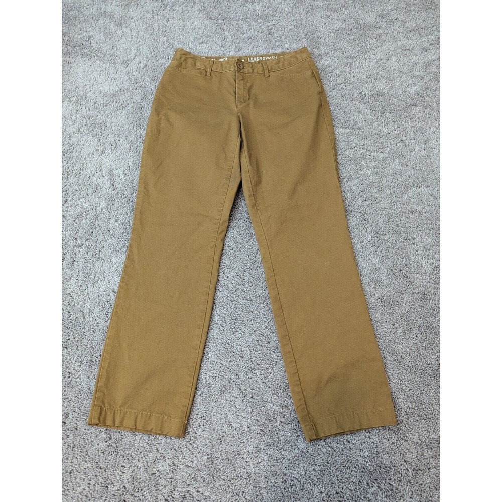 Eddie Bauer Pants Womens 6 Khaki Legend Wash Stretch Midrise